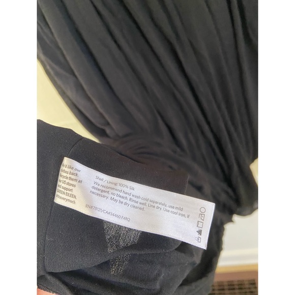 Eileen Fisher Silk Black Dress - Picture 5 of 6